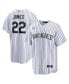 Фото #1 товара Men's Nolan Jones White Colorado Rockies Home Replica Jersey