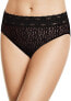 Wacoal 259733 Women's Halo Hi-Cut Brief Black Underwear Size Medium