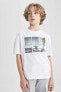 Erkek Çocuk T-shirt C3169a8/wt34 Whıte