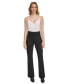 ფოტო #1 პროდუქტის Women's Wide Waistband Pull-On Pants