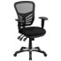 Mid-Back Black Mesh Multifunction Executive Swivel Chair With Adjustable Arms