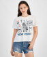 ფოტო #1 პროდუქტის Juniors' New York Graphic-Print Tee