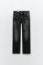 Trf straight low-rise cropped jeans