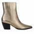 Matisse Caty Metallic Pointed Toe Zippered Booties Womens Gold Casual Boots CATY