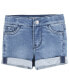 ფოტო #1 პროდუქტის Baby Girls Girlfriend Roll-Up Cuff Denim Shorty Shorts