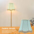 Фото #8 товара Uonlytech Green Fabric Hessian Clip On Lamp Shade for Chandelier Wall Lamp Living Room Bedroom
