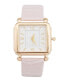 ფოტო #1 პროდუქტის Women's Analog Blush Croc Polyurethane Leather Strap Plain Watch 27mm