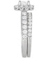 ფოტო #3 პროდუქტის Diamond Princess Halo Bridal Set (2 ct. t.w.) in 18k White Gold