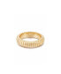 ფოტო #1 პროდუქტის Your Essential 18K Gold Plated Twisted Flex Ring