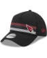 Фото #1 товара Men's Black Arizona Cardinals Flawless Stripe 39THIRTY Flex Hat