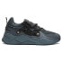 Фото #1 товара Puma RsX Diy Lace Up Mens Black, Blue Sneakers Casual Shoes 38591101