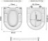 Аксессуары для бани и ванной WOLTU Toilettendeckel с механизмом медленного закрывания Giacomo - фото #13