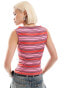 Фото #4 товара COLLUSION striped tank top in pink