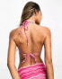 Фото #4 товара The Frolic malia scallop triangle bikini top in pink