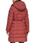 Фото #2 товара Women's Rope Belted Faux-Fur-Trim Hooded Puffer Coat