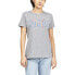 Фото #1 товара Puma Overlay Logo Crew Neck Short Sleeve T-Shirt Womens Size XS Casual Tops 671