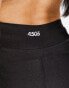 ASOS 4505 run tie waist legging in black sheen