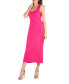 Фото #3 товара Women's Scoop Neck Maxi Dress with Racerback Detail