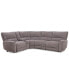 Фото #3 товара Deklyn 116" 5-Pc. Zero Gravity Fabric Sectional with 3 Power Recliners & 1 Console, Created for Macy's
