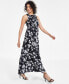 Women's Printed Smocked Tiered Maxi Dress
