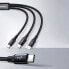 Фото #12 товара Rapid 3w1 kabel USB-C - USB-C / Lightning / micro USB 20 W 1.5 m zielony