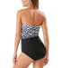 Tommy Bahama 284729 Zanzibar Zebra Stripe One-Piece Bandeau Swimsuit, Size 12