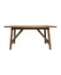 Carroll Wooden Dining Table With Trestle Style Base