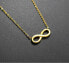Gold-plated steel necklace Infinity KNS-271