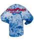 Women's Royal Texas Rangers 2023 World Series Champions Crystal-Dye Long Sleeve T-shirt