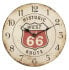 Фото #2 товара Wanduhr aus gealtertem Holz "Route 66"