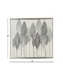 Фото #4 товара Canvas Leaf Framed Wall Art with Silver-Tone Frame, 55" x 1" x 27"