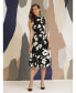 ფოტო #8 პროდუქტის Women's Sleeveless Printed Dress