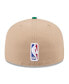 ფოტო #2 პროდუქტის Men's Tan/Kelly Green Boston Celtics 2024 NBA Draft 59FIFTY Fitted Hat