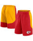 Фото #1 товара Men's Red/Gold Kansas City Chiefs Go Hard Shorts