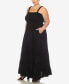 ფოტო #6 პროდუქტის Plus Size Smocked Ruffle Maxi Dress