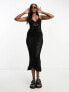 Фото #1 товара ASOS DESIGN crochet maxi dress in black