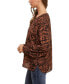 Women's Printed Soft Crepe Blouse with Smocking