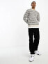 Only & Sons textured crew neck jumper in multi