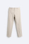 Textured suit trousers