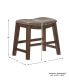 Фото #6 товара Gilman 18" Height Saddle Stool