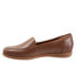 Фото #4 товара Trotters Deanna T2055-210 Womens Brown Wide Leather Loafer Flats Shoes