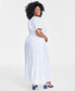 Фото #2 товара Платье Maxi с кружевными обрезками On 34th, созданное для Macy's