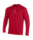 ფოტო #3 პროდუქტის Men's and Women's Red Maryland Terrapins 2024 On-Court Bench Unity Performance Long Sleeve T-shirt