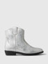 Фото #1 товара Metallic Vegan Leather Western Boots