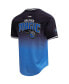 Фото #4 товара Men's Post Paolo Banchero Black, Blue Orlando Magic Ombre Name and Number T-shirt