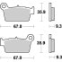 MOTO-MASTER Aprilia 094521 Sintered Brake Pads