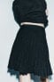 Фото #3 товара Трикотажная плиссированная юбка ZARA