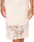 Фото #4 товара Women's Embellished-Strap Lace Sheath Dress