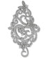 ფოტო #1 პროდუქტის Diamond Openwork Vintage-Look Swirl Ring (1/6 ct. t.w.) in Sterling Silver