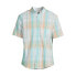 George Shirt Men's Small Multicolor Plaid Short Sleeves Classic Fit Button-Down